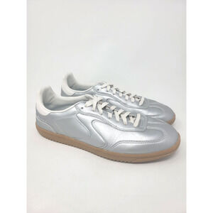 Skechers Hot Shot Womens Sz 10 Memory Foam Comfort Shoes Silver Low Top Sneakers